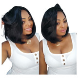 Lace Lisa Curta De Cabelo Orgânico Lace Peruca Long Bob