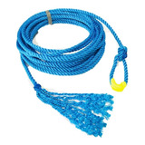 Laço Americano Torcido Cavalo Sela Team Roping 12mt Azul 