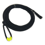 Laço Americano Torcido Team Roping 20mts Preto Boi Cavalo
