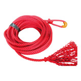 Laço Americano Torcido Vermelho Team Roping 15mt Corda Boi