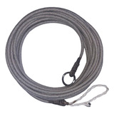 Laço Americano Trançado Chumbado 9mm 24tx 15 Mts Argola Inox