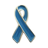 Laço Pin Broche Boton Campanha Novembro Azul C/ 100 Unidades