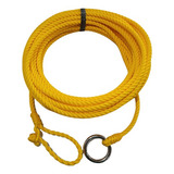 Laço Torcido Cdv Amarelo 10mm-15mts Com Argola De Ferro
