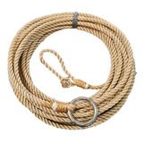 Laço Torcido Cdv Champagne 10mm-20mt Com Argola De Ferro