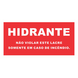 Lacre Adesivo Destrutível Epi Hidrante Pack