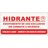 Lacre Adesivo Destrutível Para Hidrante Pct