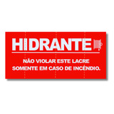 Lacre Adesivo Hidrante Destrutível Mangueira 7x15cm 150 Pç