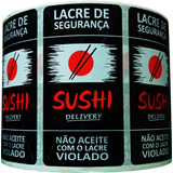 Lacre De Segurança Delivery Sushi,