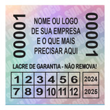 Lacre Void Holográfico Premium 20x20mm Marca D'água 500 Un