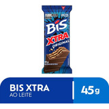 Lacta Bis Xtra Wafer Recheio E Cobertura Chocolate Pacote 45g
