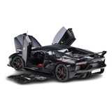 Lamborghini Aventador Svj Nero Autoart Miniatura