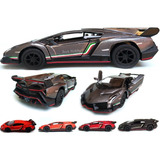 Lamborghini Veneno Carrinho Ferro Miniatura 1/36 - Cinza F-x