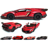 Lamborghini Veneno Carrinho Ferro Miniatura 1/36 - Vinho F-x