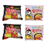Lamen Coreano Hot Chicken Ramen Carbonara Kit 2 Sabores 2x