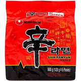 Lamen Coreano Shin Ramyun Apimentado Carne