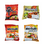 Lamen Coreano Sortidos Kit 4 Sabores Neoguri Shin Chapaghett