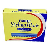 Lâmina Feather De Desfiar Para Navalha Prof - Caixa C/ 10 Un