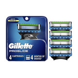 Lâminas De Barbear Masculinas Gillette Proglide, 4 Recargas