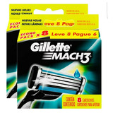 Lâminas Refil Barbear Gillette Mach3 Regular Com 24 Cargas