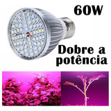 Lâmpada 60w Led Grow Full Spectrum Indoor Melhor Cultivo Bivolt