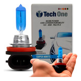 Lampada 8500k Par Super Branca Tip Xenon Tech One H9 12v 55w