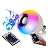 Lampada Bluetooth Led Colorido Musica Caixa Som Controle