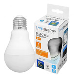 Lâmpada Bulbo Led Emergência 8w E27 Bivolt Branco Frio 6500k