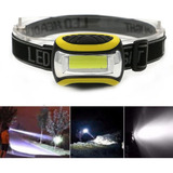 Lâmpada De Cabeça Externa Cob Led Farol Lanterna 3 Modos Hea