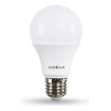 Lampada De Led Ourolux Kit Com 10unidades A60 09watt- 6500k Cor Da Luz Branco-frio
