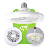 Lâmpada De Teto Oscilante Com Ventilador 36w, Com Controle