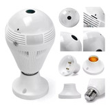 Lâmpada Espiã Câmera Ip Led Wifi Hd Panorâmica 360º Celular