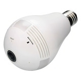 Lâmpada Espiã Câmera Ip Led Wifi Hd Panorâmica 360º Celular