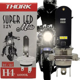 Lampada Farol Led H4 Moto/carro Efeito Xenon 6000k Cg Titan