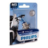 Lampada Farol Moto M5 Philips Blue Vision 3500k Efeito Xenon