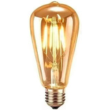 Lâmpada Filamento Led Decorativa Retrô Vintage Âmbar St64 4w 110v/220v