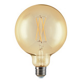 Lâmpada Filamento Led Retro Vintage G125 3w Bivolt 2200k Cor Da Luz Amarelo 110v/220v