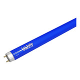 Lâmpada Fluorescente Tubular 36w Azul T8 Substitui 40w 10 Pç