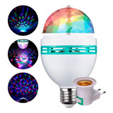 Lâmpada Giratória Led Rgb Iluminação Para Festa Bola Maluca