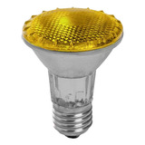 Lâmpada Halogena Colorida Par 20 50w 127v E27 Amarelo 3 Pçs