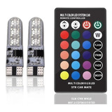 Lâmpada Led Carro Colorida Diurna 12v C/ Controle Remoto Rgb