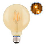 Lâmpada Led G125 Filamento Globo 4w 2200k Âmbar Tramontina Bivolt