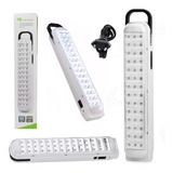 Lampada Luminaria Luz Emergência 42 Leds Recarregavel Bivolt