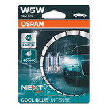 Lâmpada Osram Cool Blue Intense W5w 4000k Pingo T10
