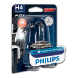 Lampada Philips Crystal Vision Motos H4 35/35w Super Branca