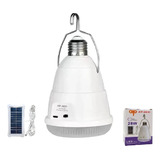 Lâmpada Solar Led Bulb 28w Recarregável