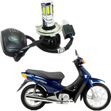 Lâmpada Super Farol 6 Led Reator H4 Biz 100 1998 A 2005