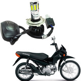 Lâmpada Super Farol 6 Led Reator H4 Honda Pop 100 2014