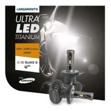 Lampada Ultra Led Titanium Shocklight 6000k H4 10000 Lumens