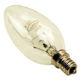 Lâmpada Vela 25w Rosca E-12 127v Ou 220v Incandescente Clara Cor Amarela Voltagem 127v