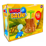 Lança Balão Dinossauro Toyng Colorido